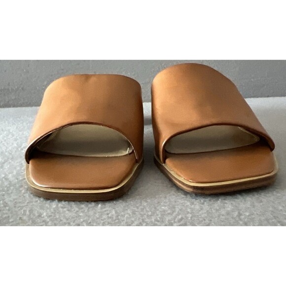 Nine West Pathi Women's Block Heel Sandals Tan Sz 10 M Pathi3 slip on NIB - Picture 4 of 10